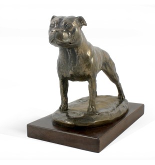 Staffordshire Bull Terrier figurka na drewnie Art-Dog